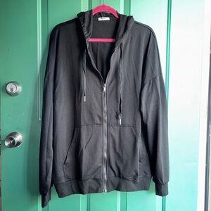Zeagoo XXL black full zip jacket